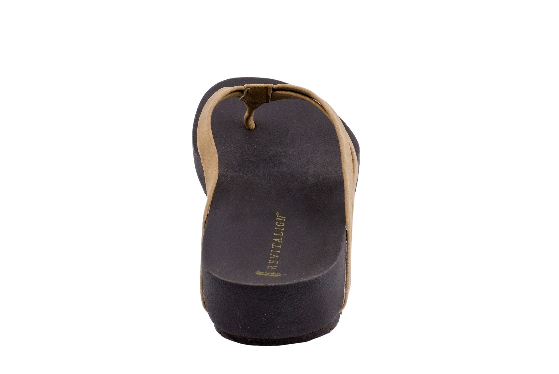 Revitalign Sandy Seas Platform Women's Orthotic Sandal - Toasted Coconut - Side