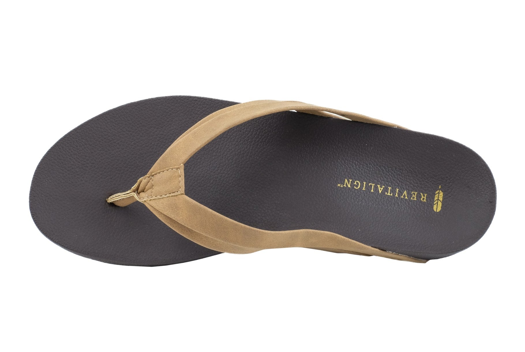 Revitalign Sandy Seas Platform Women's Orthotic Sandal - Toasted Coconut - Side