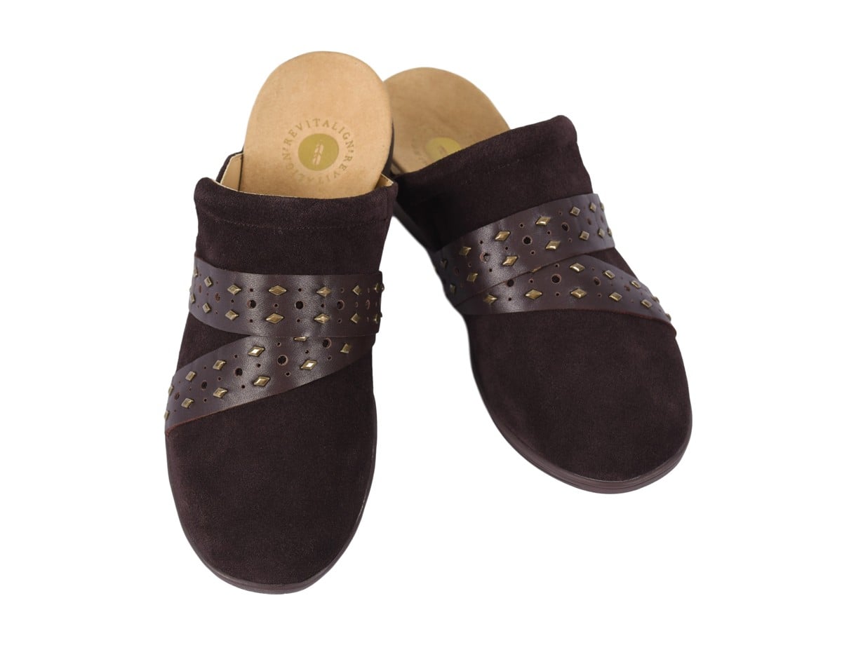 Revitalign Moro Clog - Women's Comfort Slip-on - Chocolate - Pair