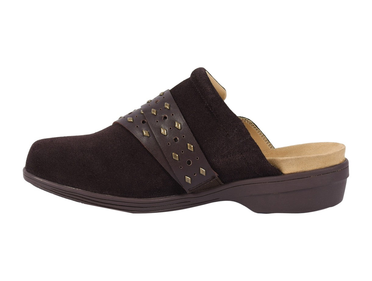 Revitalign Moro Clog - Women's Comfort Slip-on - Chocolate - Side