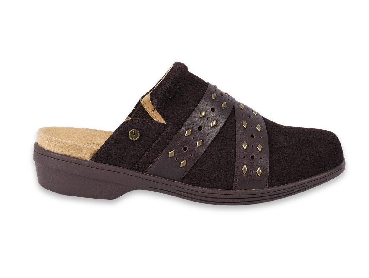 Revitalign Moro Clog - Women's Comfort Slip-on - Chocolate - Side