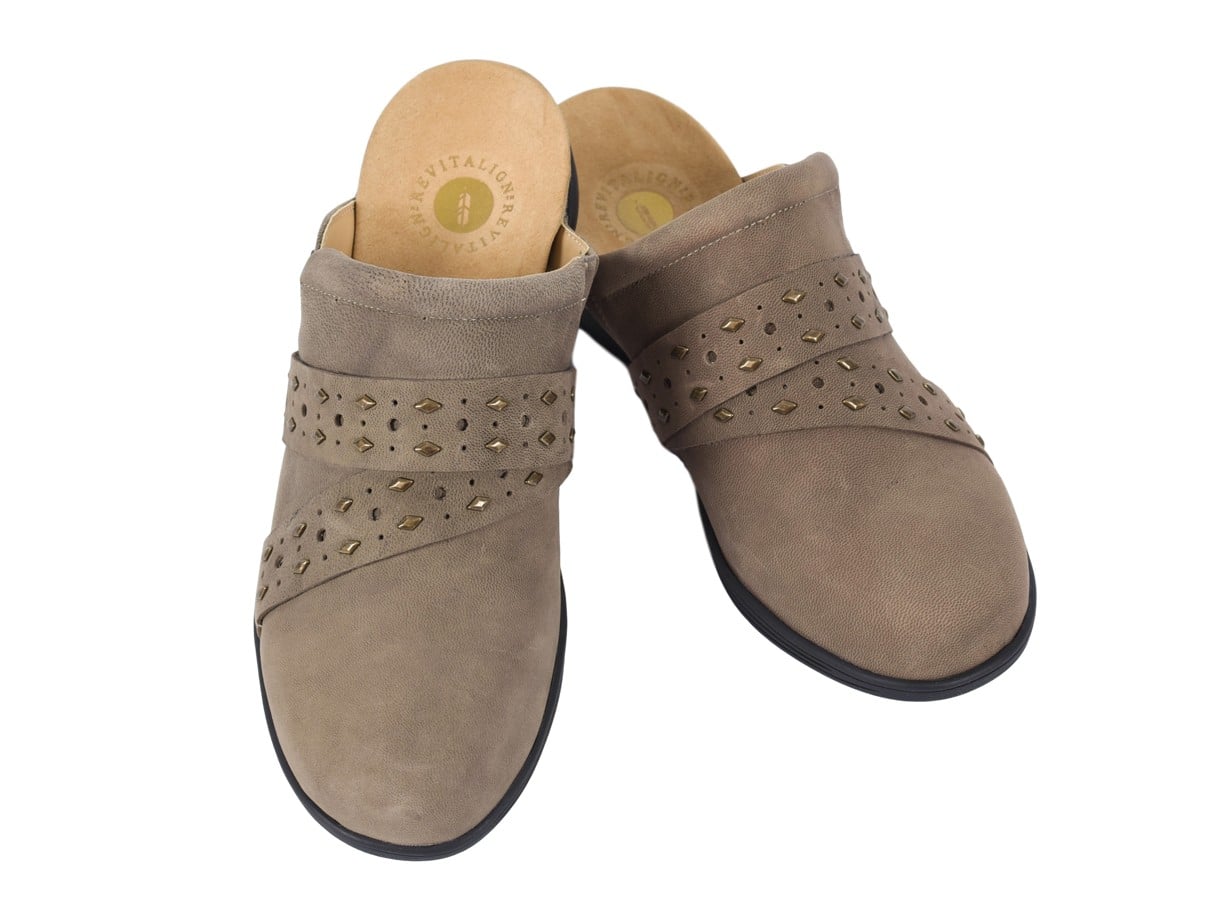 Revitalign Moro Clog - Women's Comfort Slip-on - Dark Smoke - Pair
