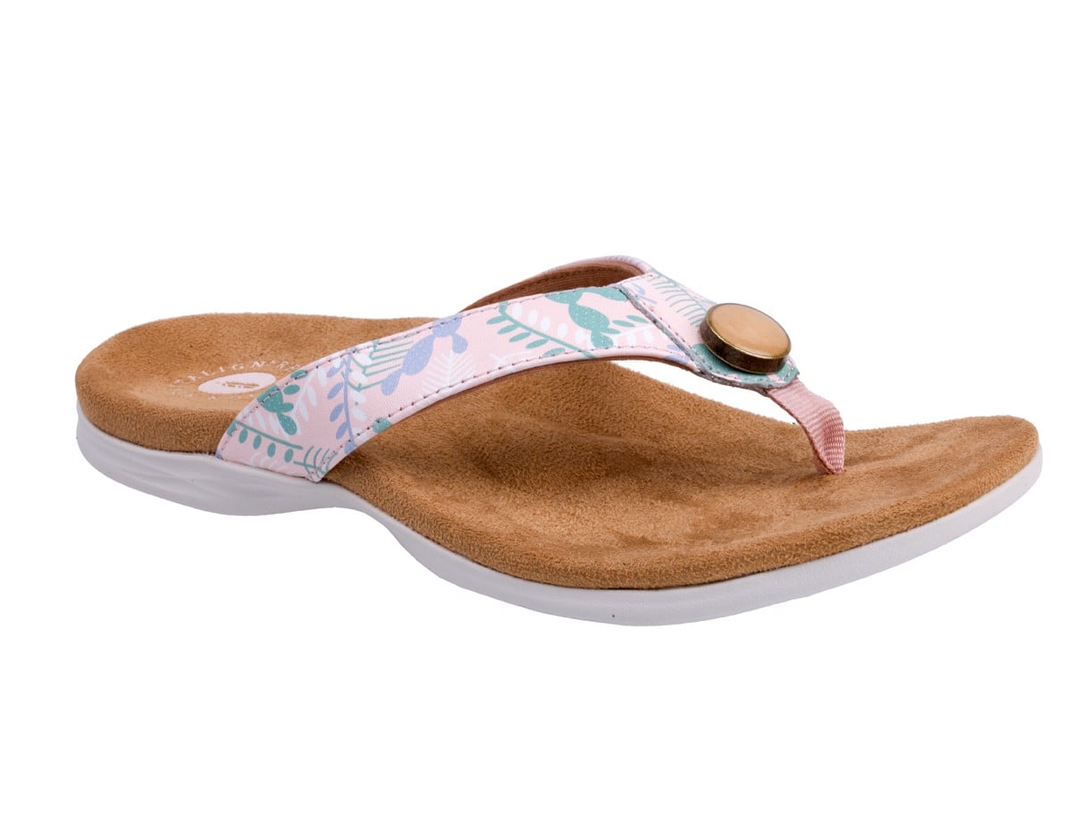 Revitalign Starling Women's Orthotic Flip Flop Sandal - Blush - Pair