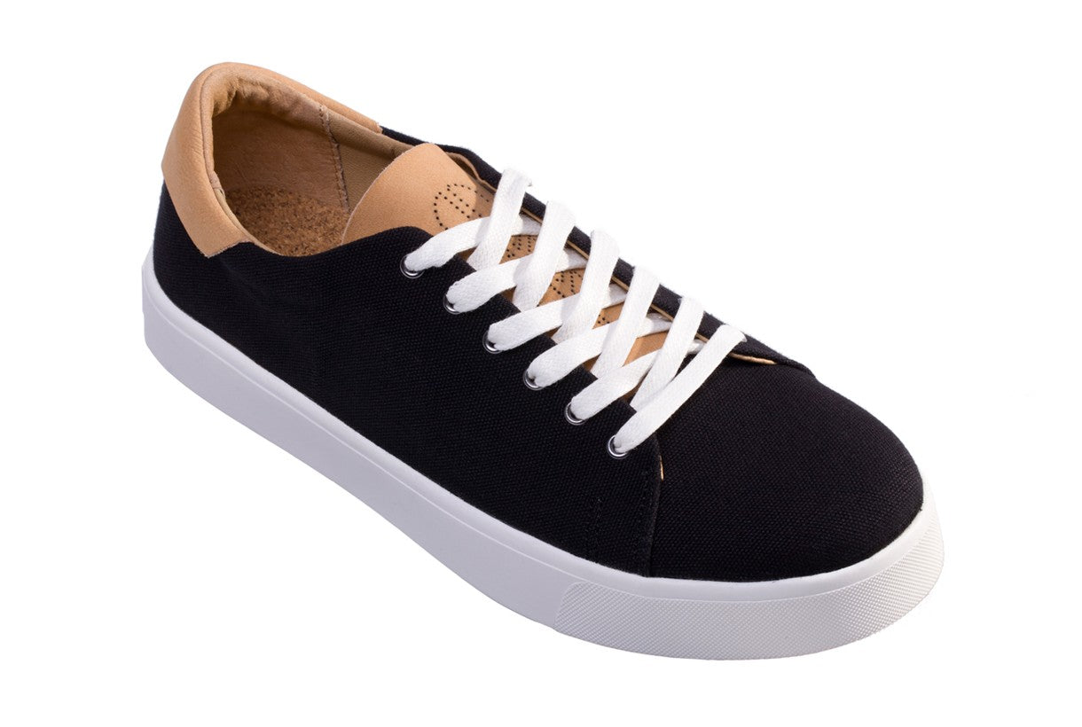 Revitalign Pacific Canvas Women's Casual Comfort Shoe - Black - Pair