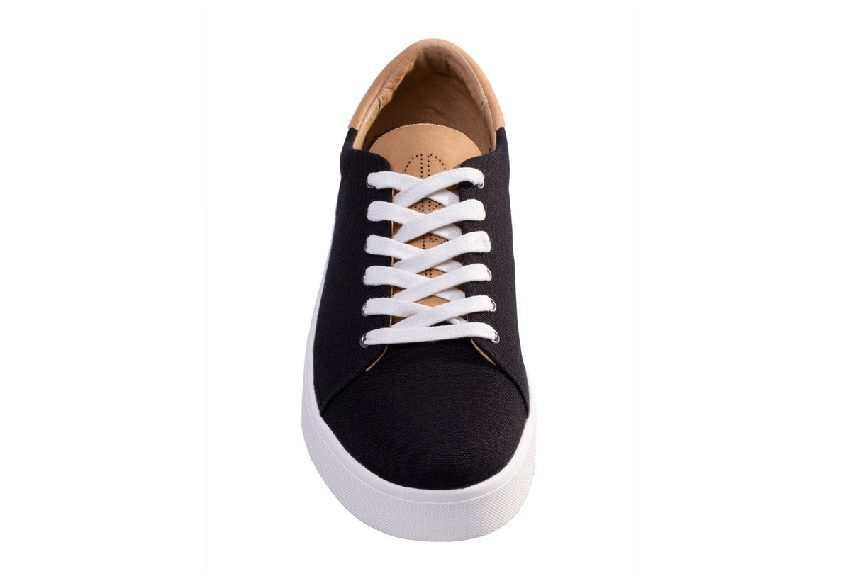 Revitalign Pacific Canvas Women's Casual Comfort Shoe - Black - Top