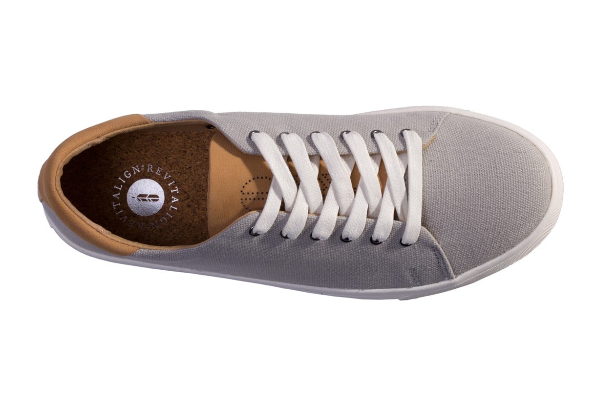 Revitalign Pacific Canvas Women's Casual Comfort Shoe - Grey - Swatch