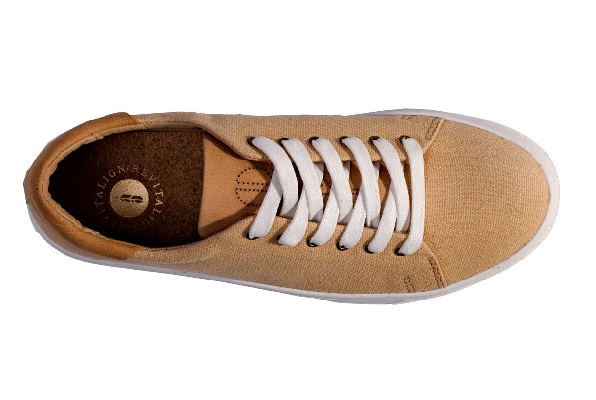 Revitalign Pacific Canvas Women's Casual Comfort Shoe - Tan - Swatch