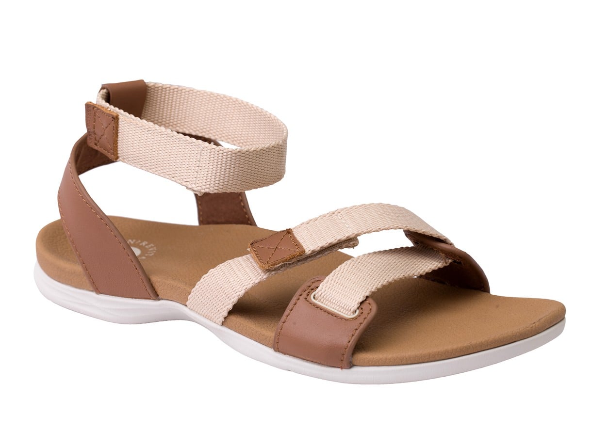 Revitalign Webbed Women's Adjustable Sandal - Light Taupe - Pair