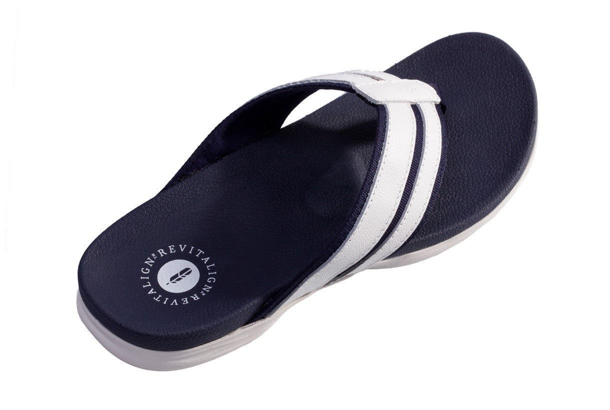 Revitalign Webbed Flip Women's Supportive Sandal - Navy - Bottom