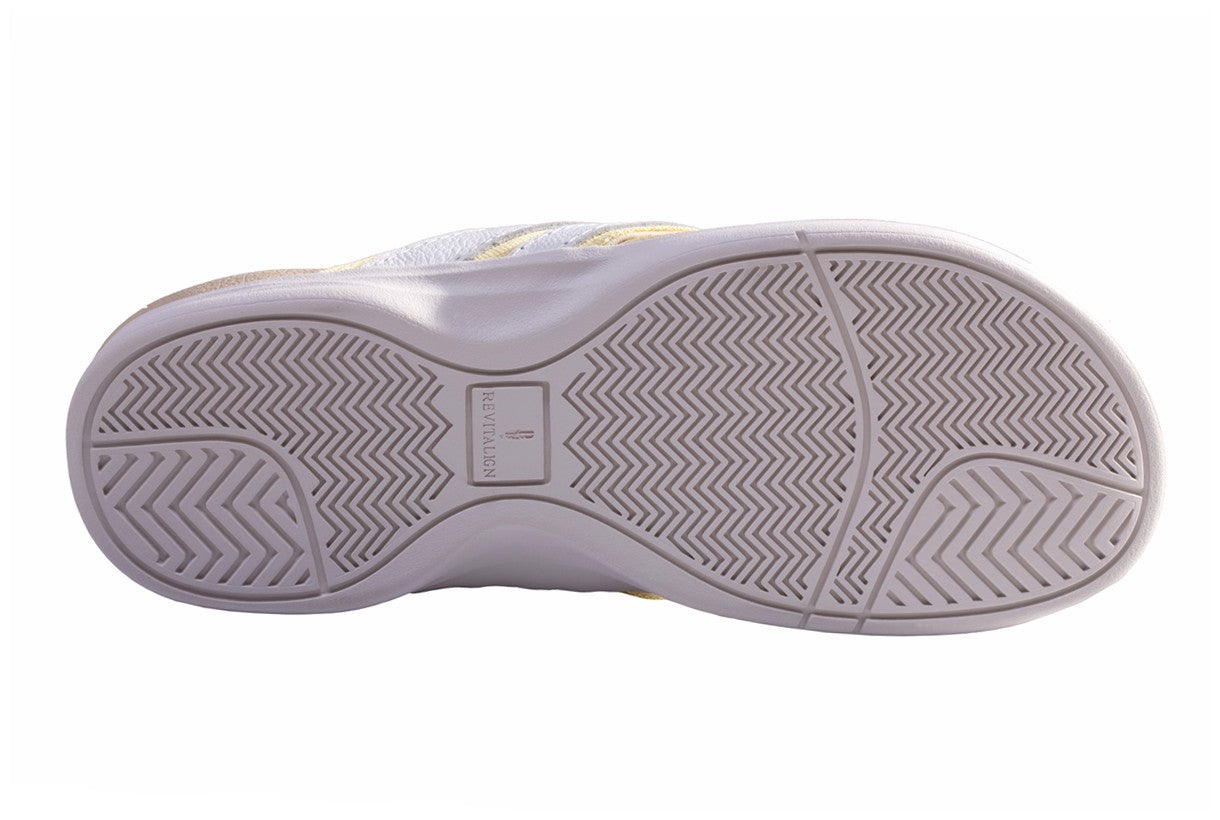 Revitalign Webbed Flip Women's Supportive Sandal - Pastel Yellow - Side