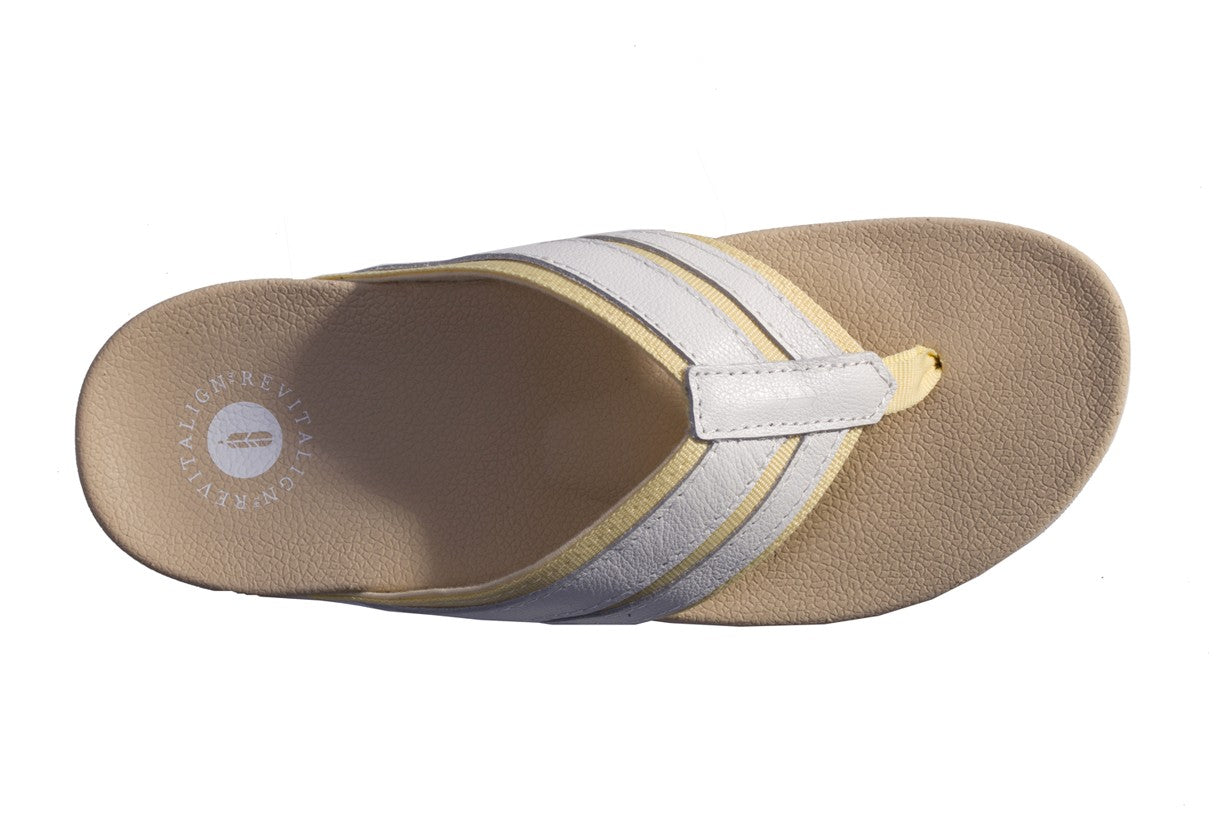Revitalign Webbed Flip Women's Supportive Sandal - Pastel Yellow - Swatch