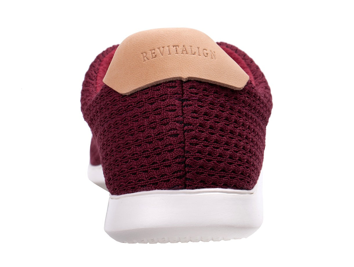 Revitalign Florez Knit Women's Casual Flat Sneaker - Viking Red - Side