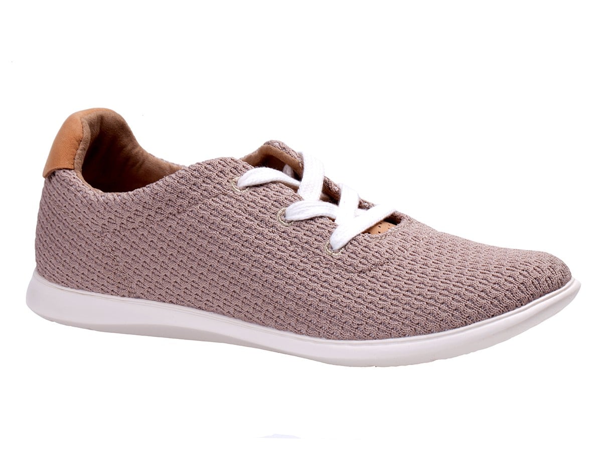 Revitalign Florez Knit Women's Casual Flat Sneaker - Sesame - Pair
