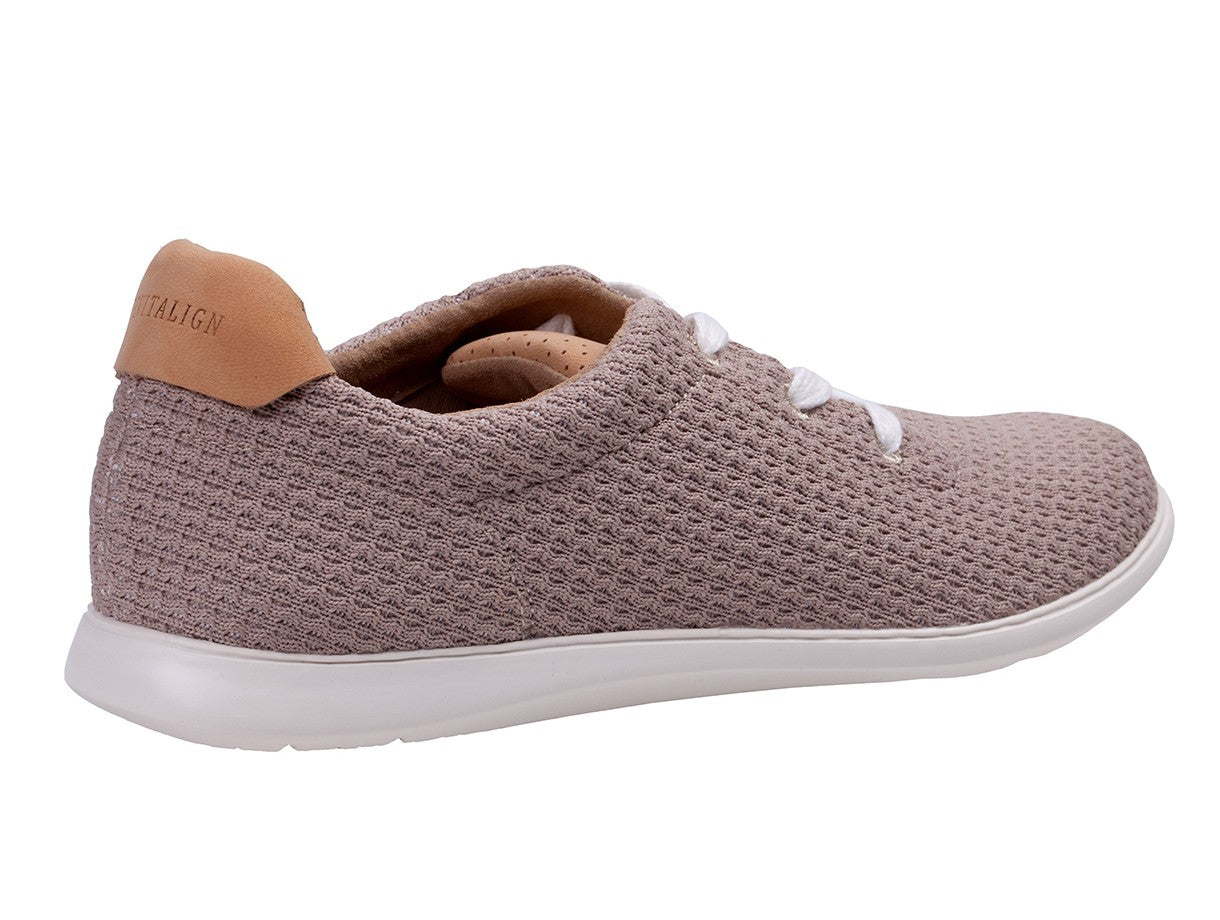 Revitalign Florez Knit Women's Casual Flat Sneaker - Sesame - Bottom
