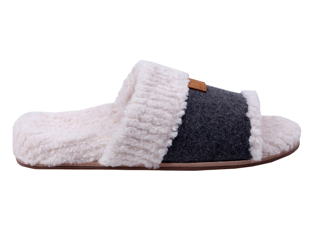 Revitalign Juniper Women's Open Toe Slipper in Charcoal
