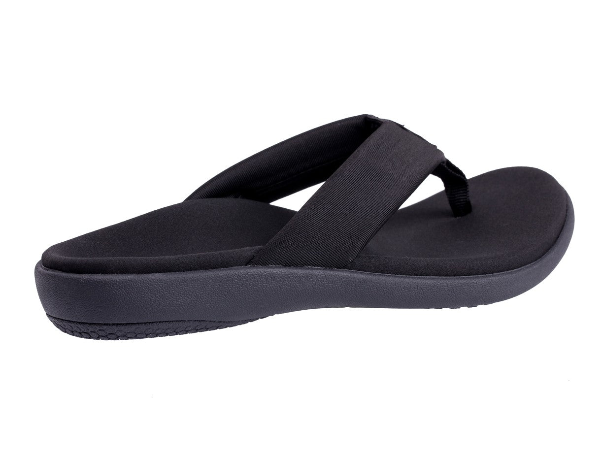Spenco Victoria Women's Memory Foam Supportive Sandal - Jet Black - Bottom