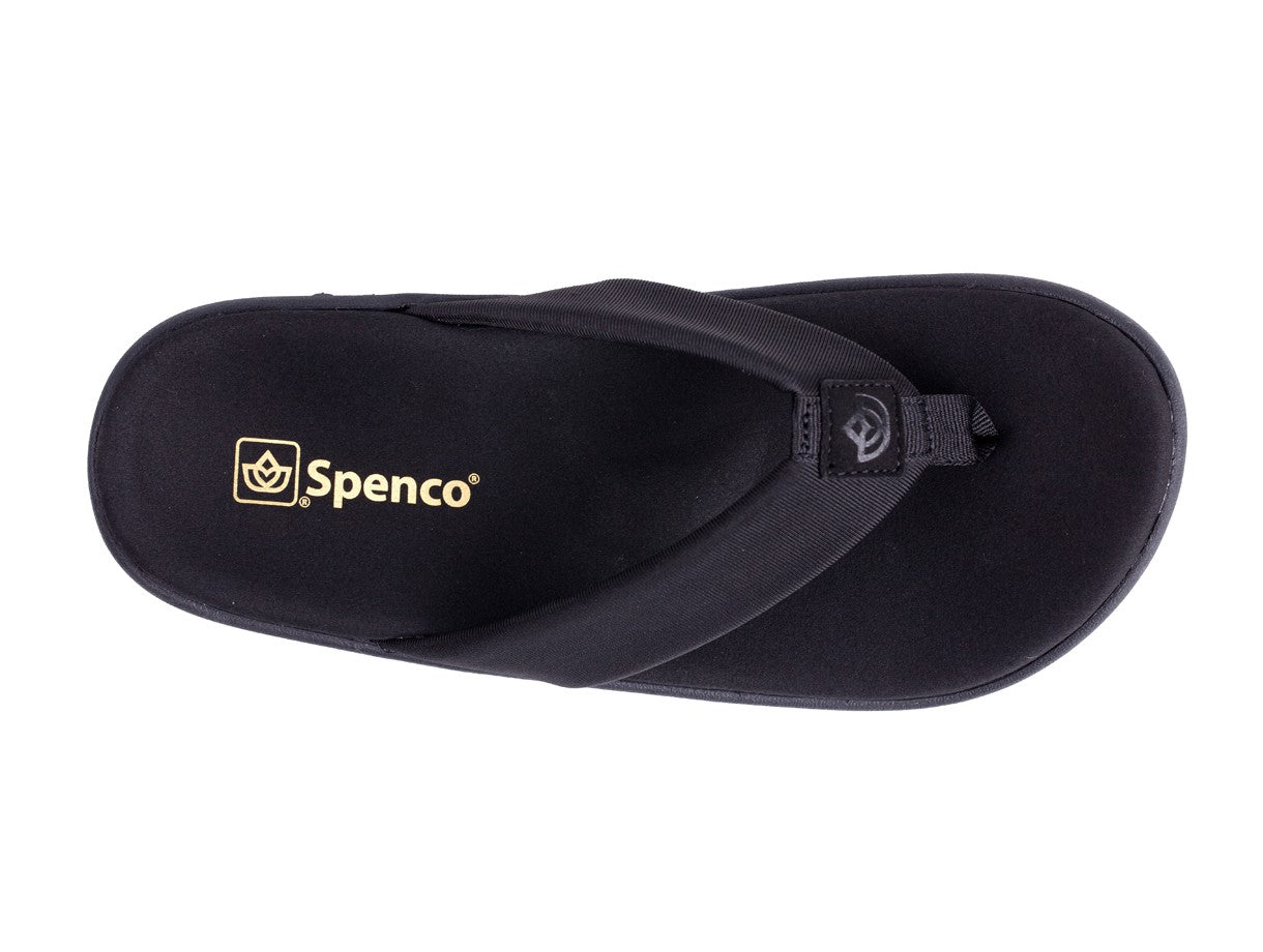 Spenco Victoria Women's Memory Foam Supportive Sandal - Jet Black - Swatch