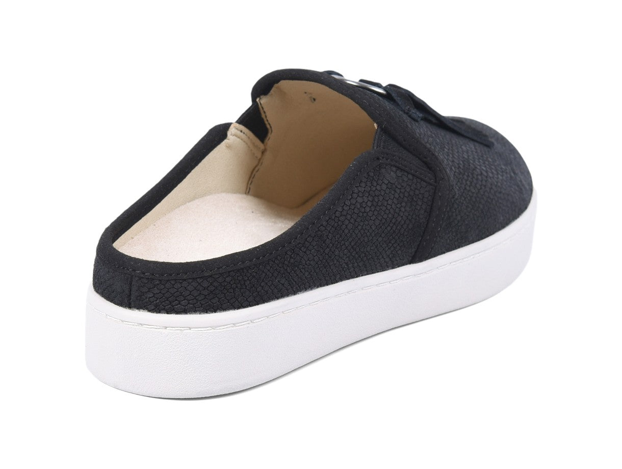 Spenco Bindie Embossed Suede Women's Slip-on - Black - Bottom