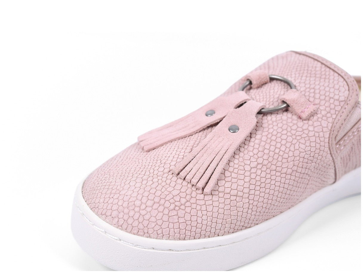 Spenco Bindie Embossed Suede Women's Slip-on - Blush - Strap