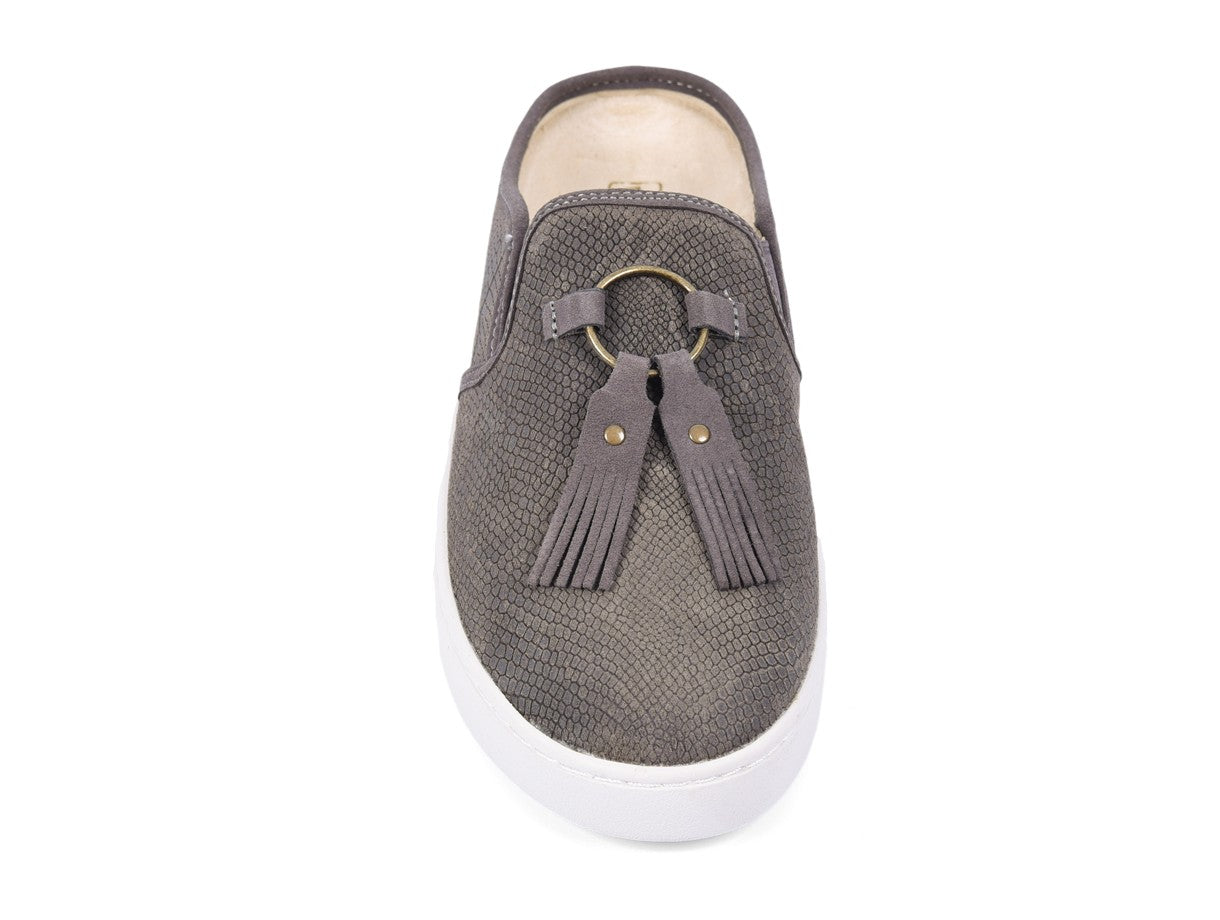 Spenco Bindie Embossed Suede Women's Slip-on - Fossil - Top