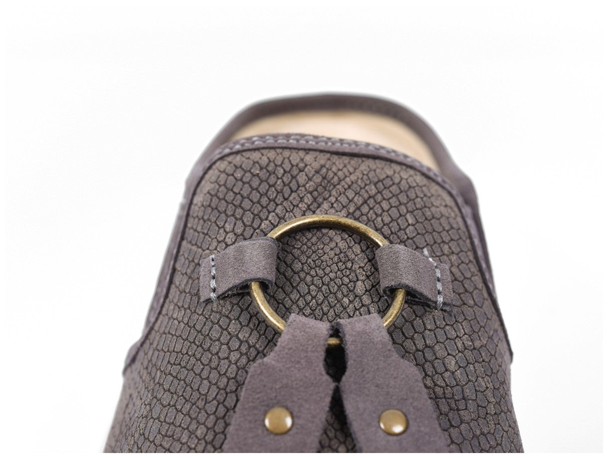 Spenco Bindie Embossed Suede Women's Slip-on - Fossil - 8