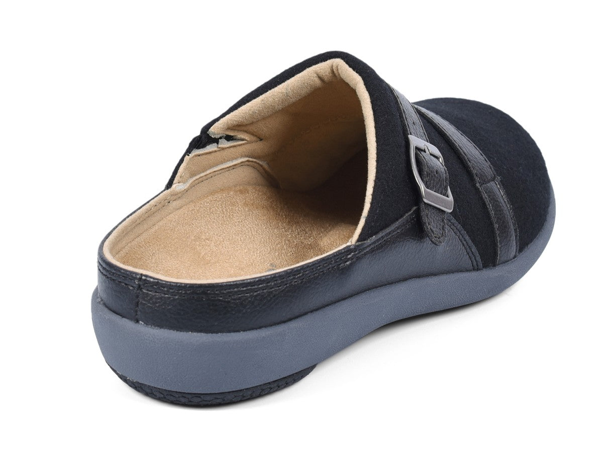 Spenco Ashton Women's Wool Slip-ons - Black - Bottom
