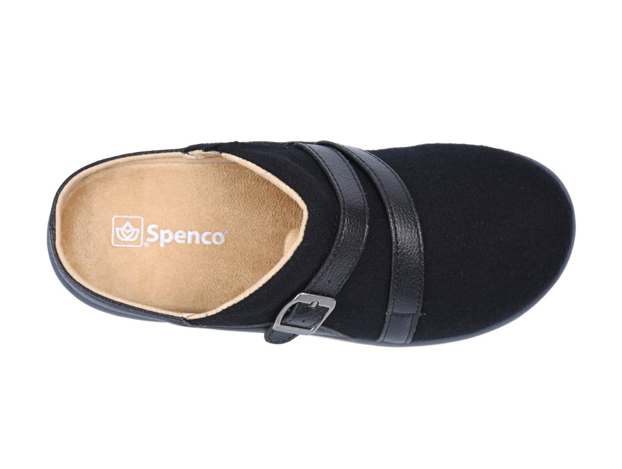 Spenco Ashton Women's Wool Slip-ons - Black - Swatch