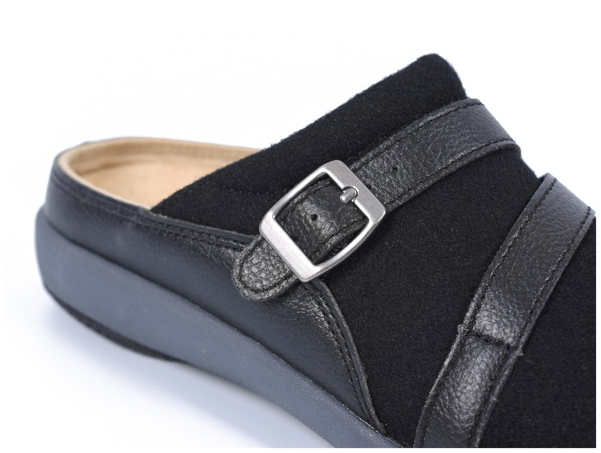 Spenco Ashton Women's Wool Slip-ons - Black - 8