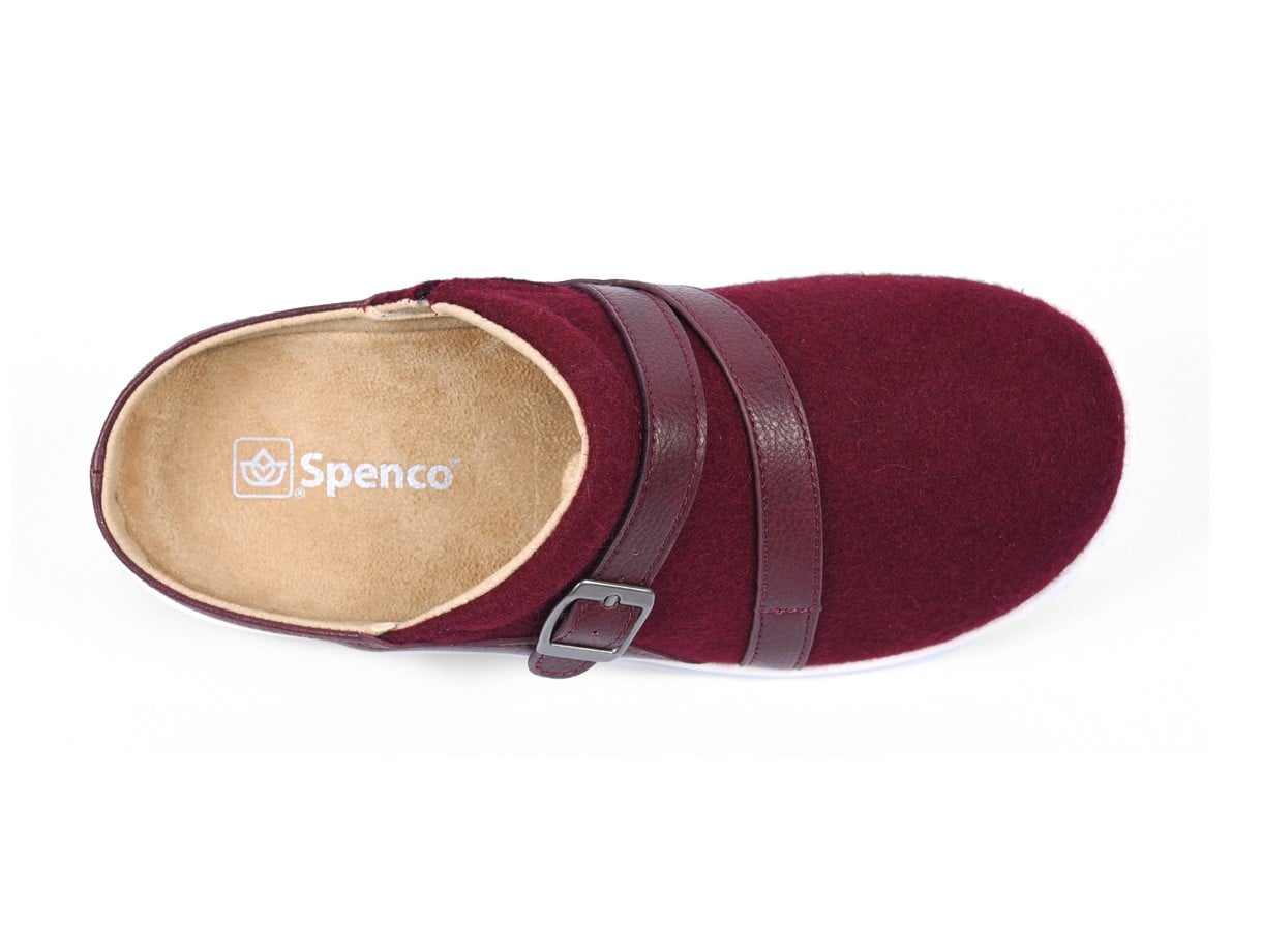 Spenco Ashton Women's Wool Slip-ons - Burgundy - Swatch