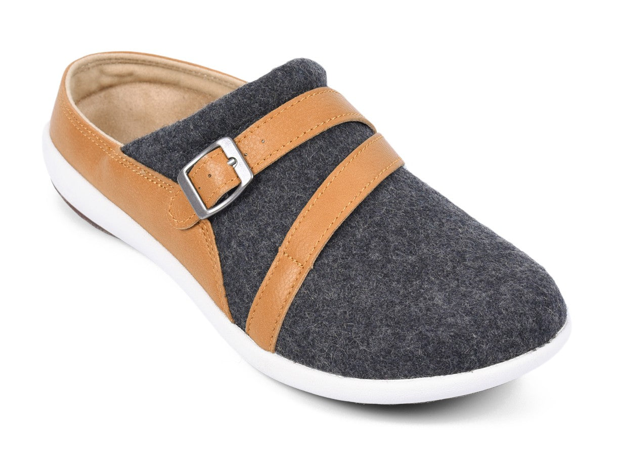 Charcoal/ Tan