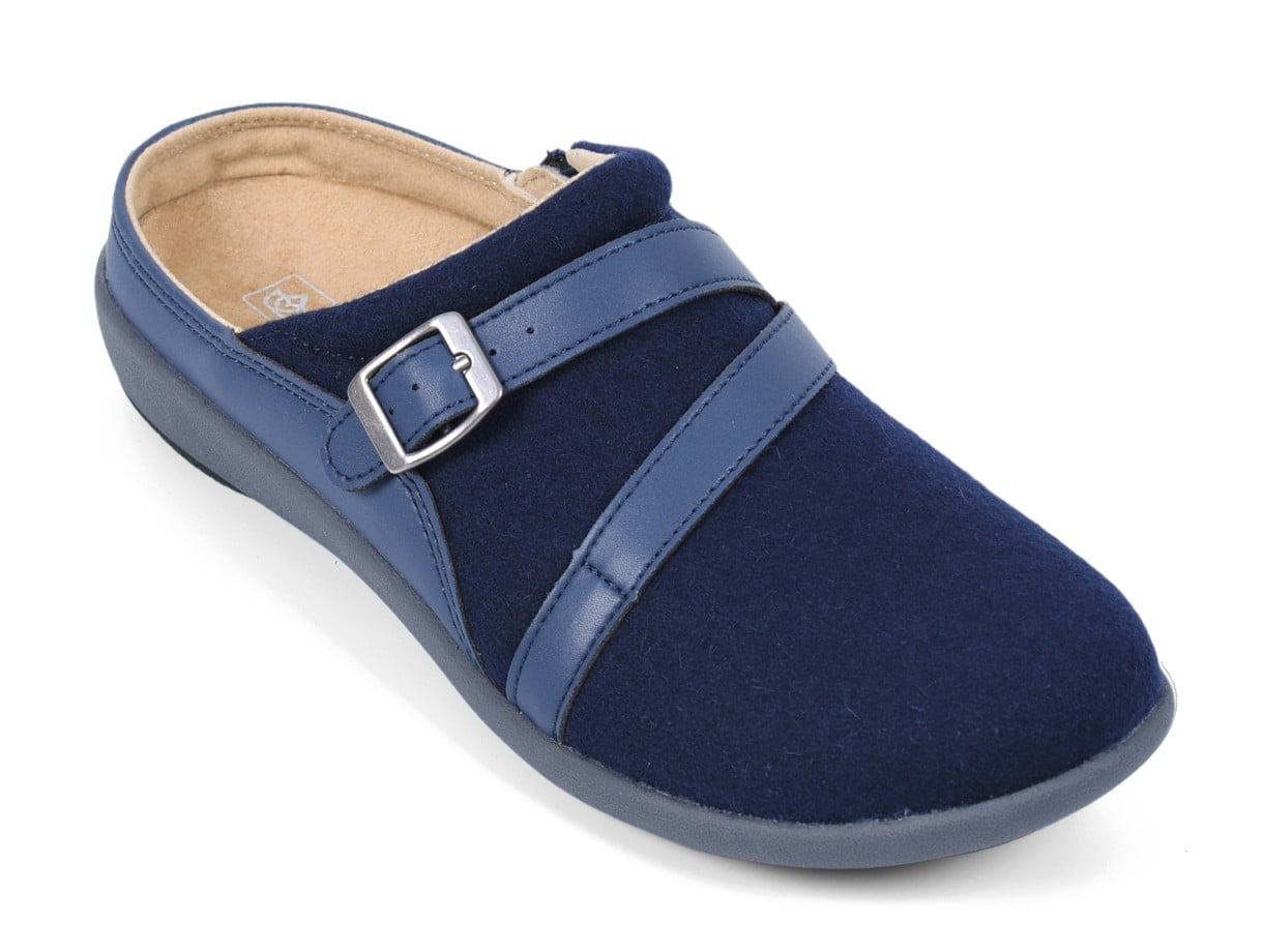 Spenco Ashton Women's Wool Slip-ons - Navy - Pair