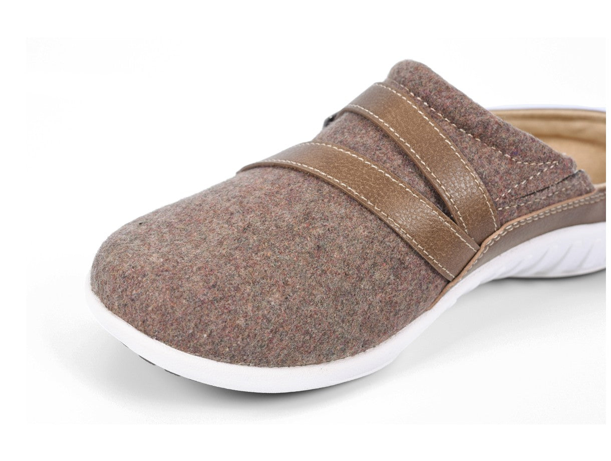 Spenco Ashton Women's Wool Slip-ons - Tan - Strap