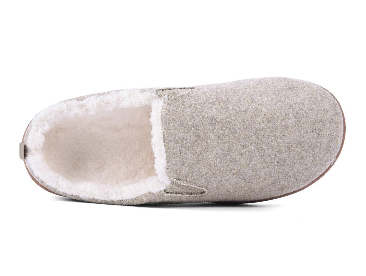 Spenco Dundee Women's Arch Supportive Wool Slippers - Oatmeal - Swatch