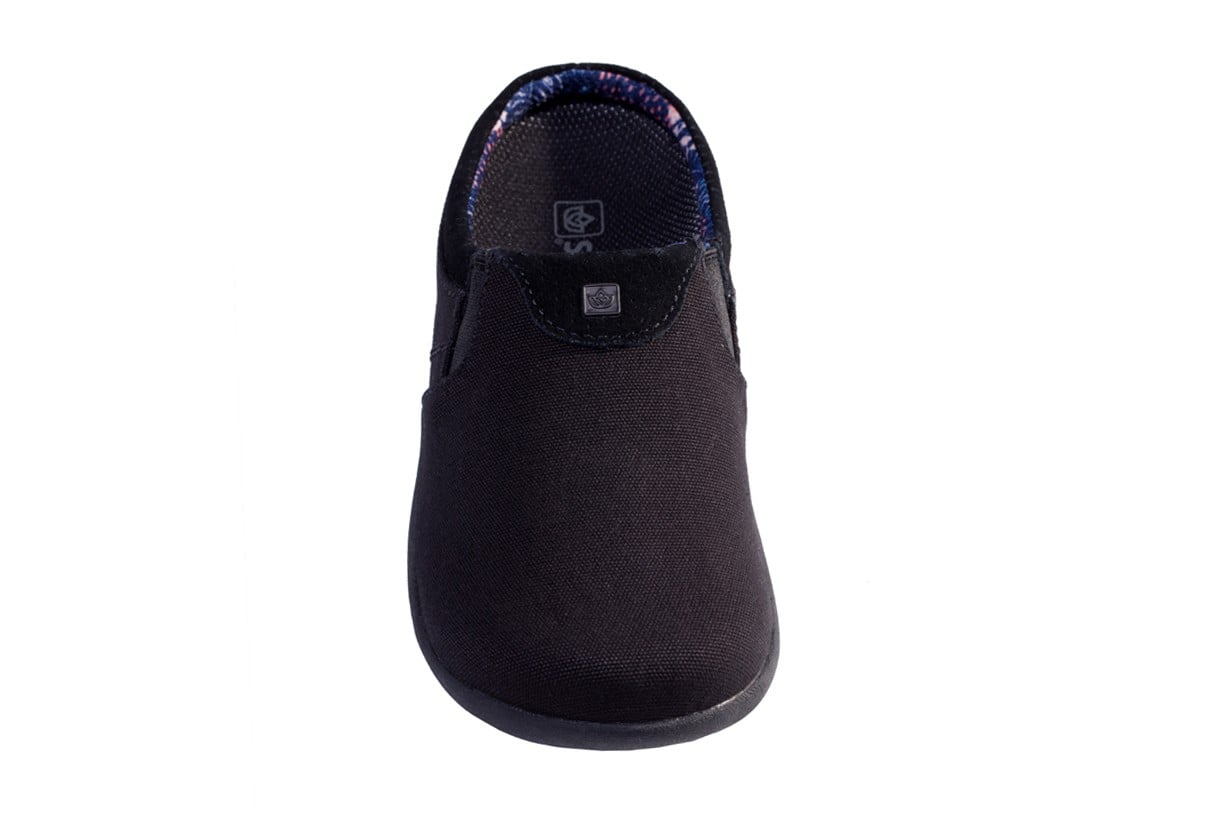 Spenco Siesta Nuevo Perforated Women's Orthotic Slide Shoe - Black - Top