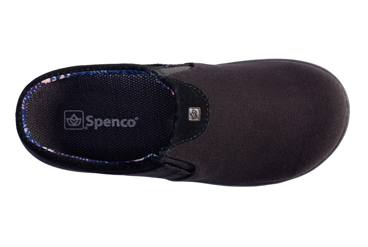 Spenco Siesta Nuevo Perforated Women's Orthotic Slide Shoe - Black - Swatch