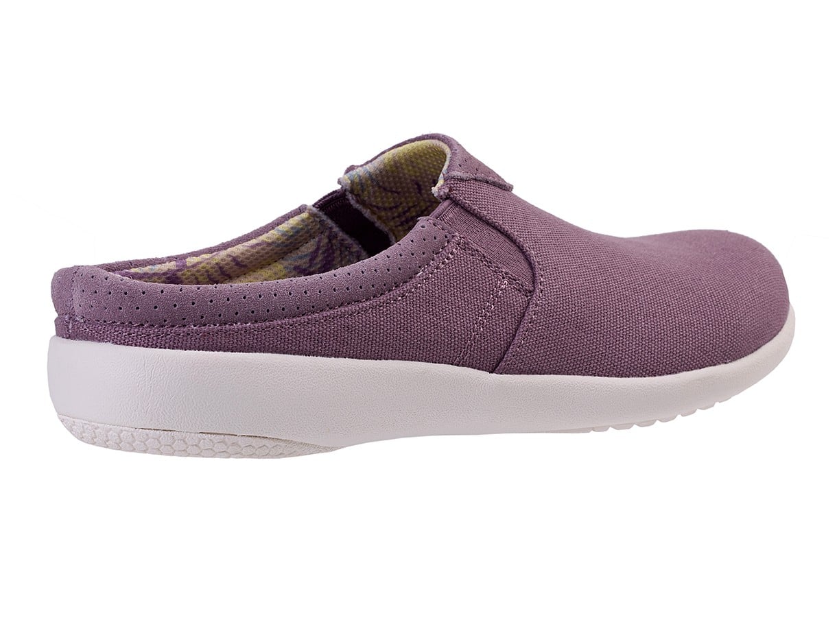Spenco Siesta Nuevo Perforated Women's Orthotic Slide Shoe - Elderberry - Bottom