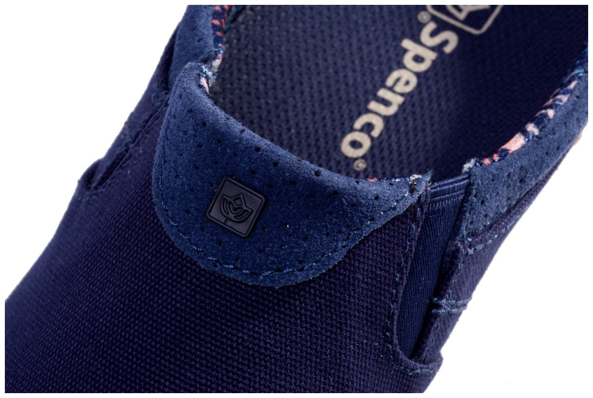 Spenco Siesta Nuevo Perforated Women's Orthotic Slide Shoe - Peacoat - Strap