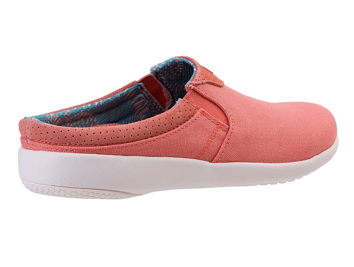 Spenco Siesta Nuevo Perforated Women's Orthotic Slide Shoe - Terra Cotta - Bottom