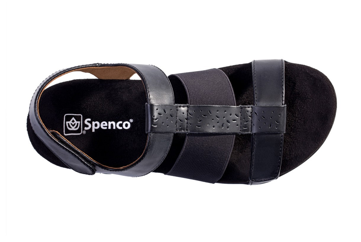 Spenco Anabel Sandal Women's Adjustable Orthotic Sandal - Black - Swatch