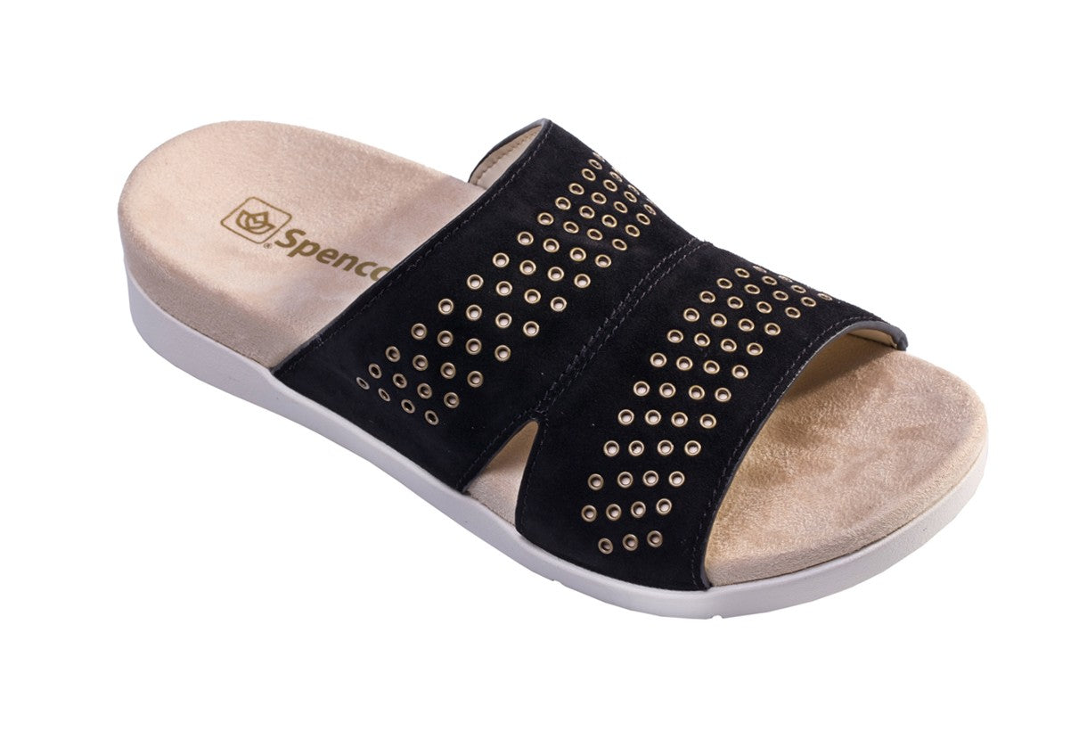Spenco Twilight Stud Women's Comfort Sandal - Black - Pair