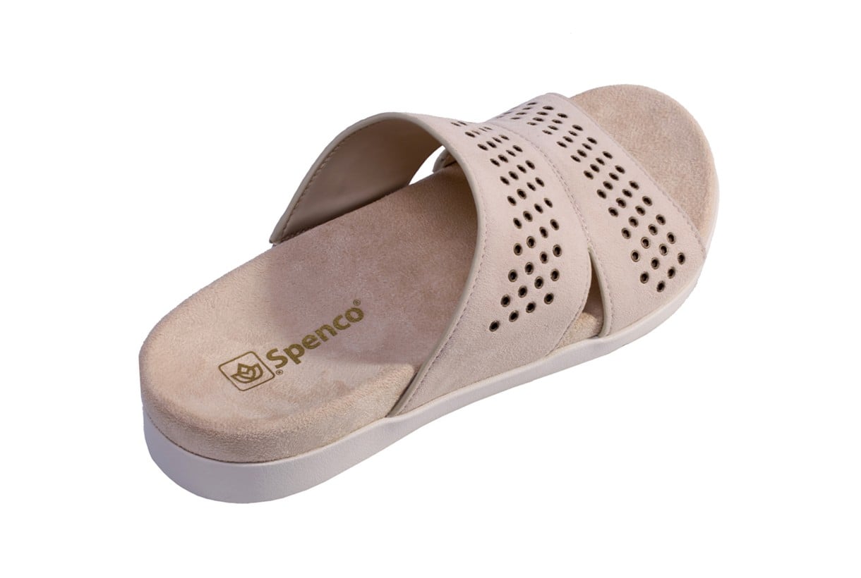 Spenco Twilight Stud Women's Comfort Sandal - Cream - Bottom