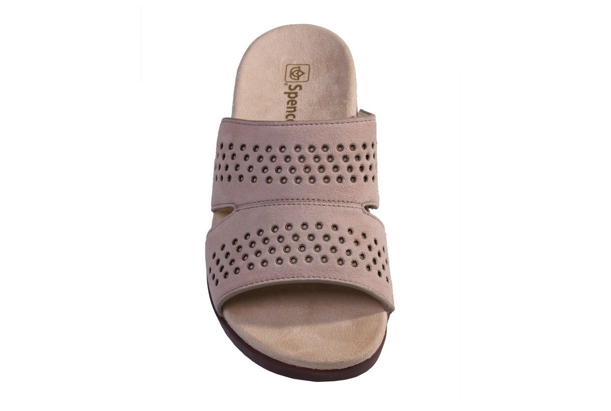 Spenco Twilight Stud Women's Comfort Sandal - Light Taupe - Top