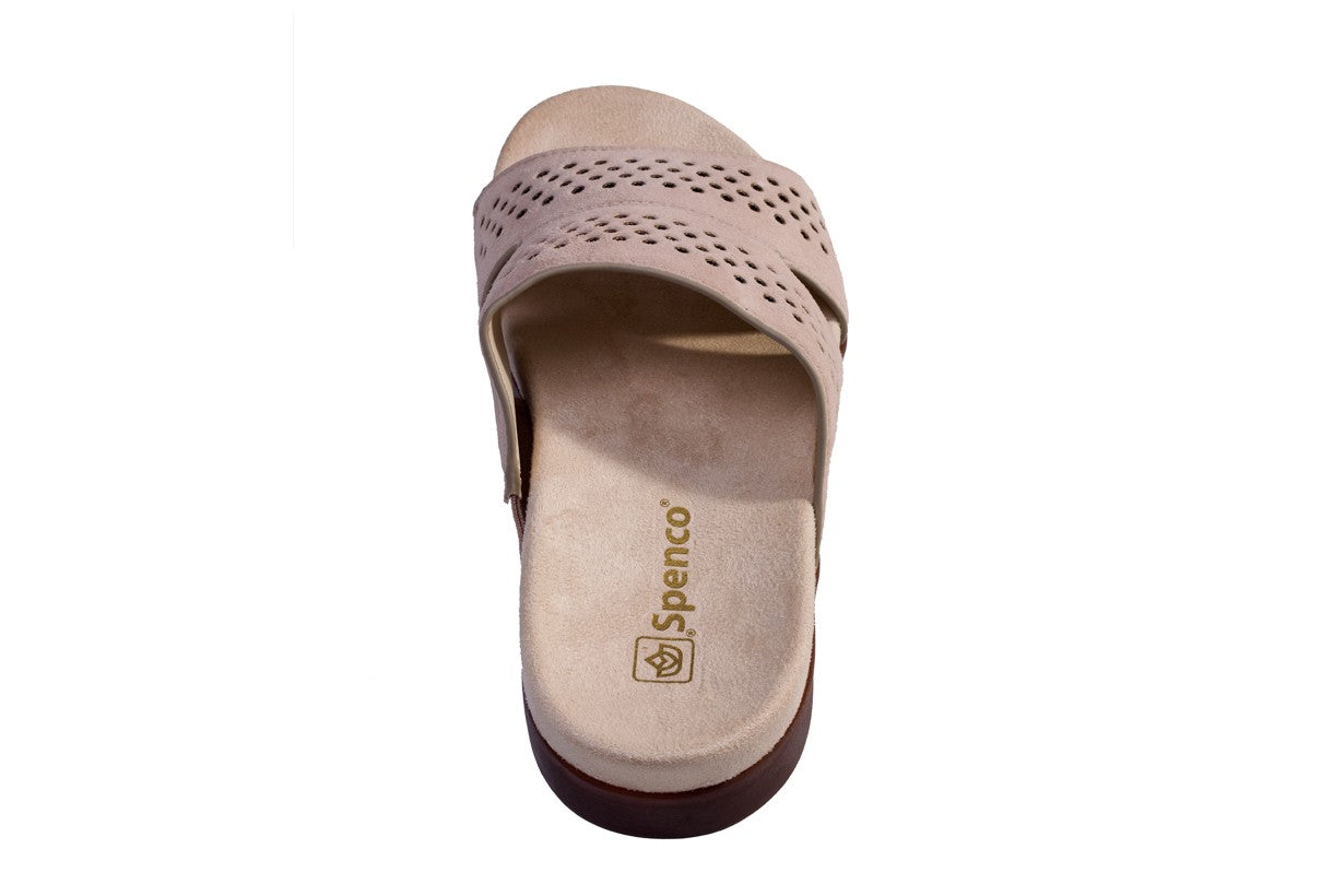 Spenco Twilight Stud Women's Comfort Sandal - Light Taupe - Side