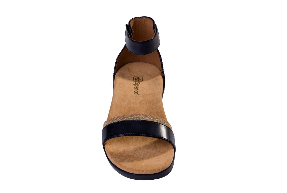 Spenco Jasmine Sandal Women's Supportive Sandal - Black - Top