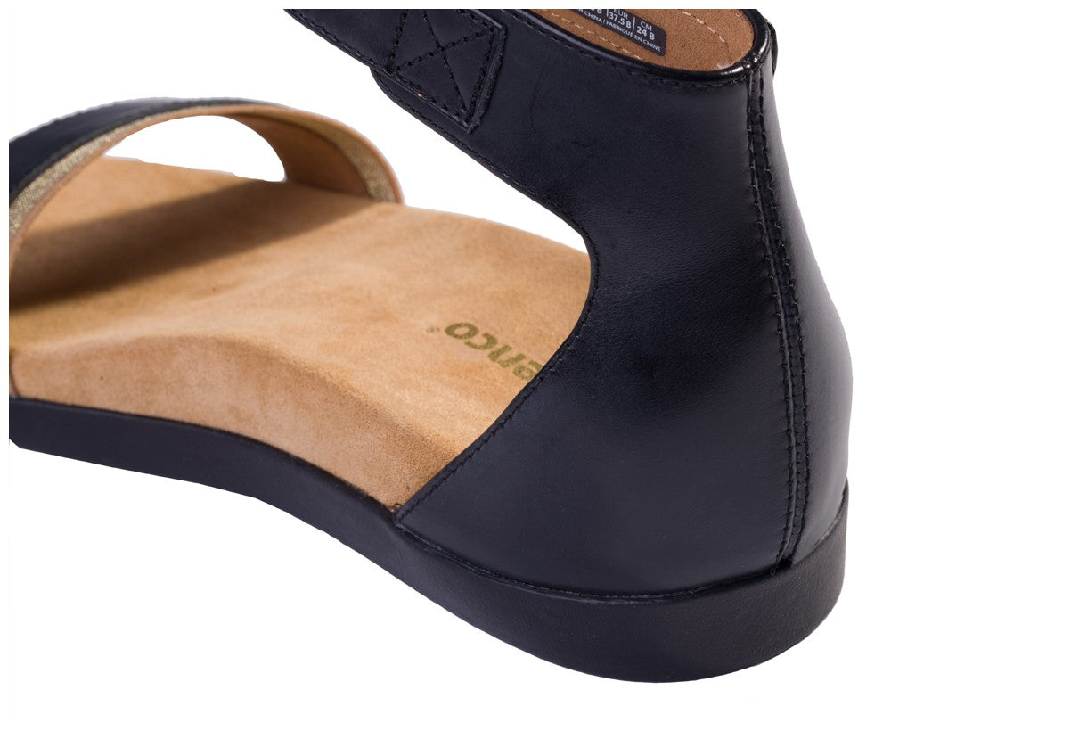 Spenco Jasmine Sandal Women's Supportive Sandal - Black - Strap