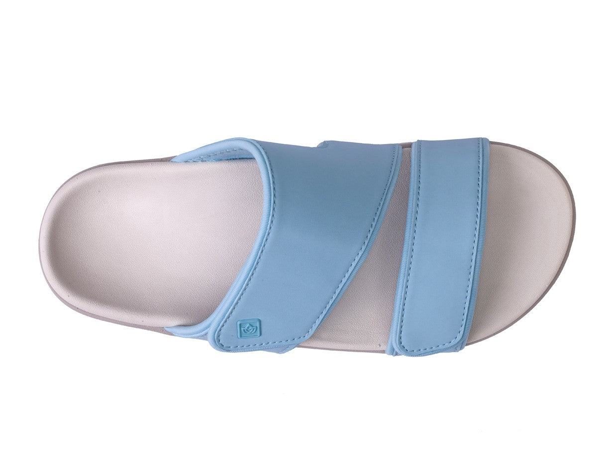 Spenco Kholo Nuevo Women's Slide Sandal - Cool Blue - Swatch