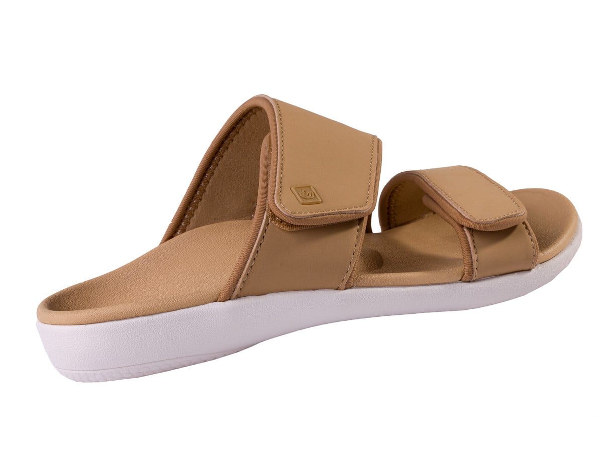 Spenco Kholo Nuevo Women's Slide Sandal - Champagne - Bottom