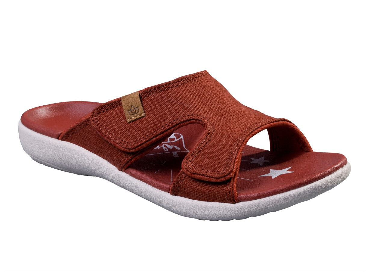 Spenco Kholo Believe Orthotic Slide Sandal - Red Ochre - Pair