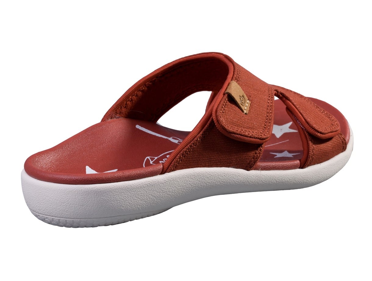 Spenco Kholo Believe Orthotic Slide Sandal - Red Ochre - Bottom