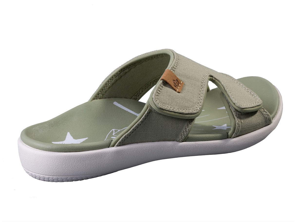 Spenco Kholo Believe Orthotic Slide Sandal - Sage - Bottom